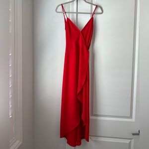 Show Me Your MUMU long red wrap maxi dress Sundress small S